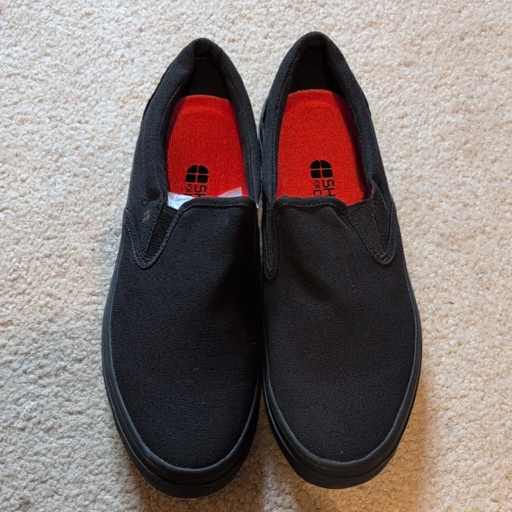 Shoes For Crews Black Slip On Sneakers Mens Size 9 - Picture 1 of 6